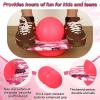 WinnerWhy Pogo Trick Ball for Kids, Up to 160lbs, Pogo Stick Jumper for Boys Girls Balance Bounce Board Ball with Pump Safe Fun Indoor Outdoor Gift Toy for Christmas(Pink, White,Cute Style) view 3