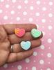 Assorted Pastel Fairy Kei Color Heart Cookie Sandwich Cabochons, Resin Flat-Back Cabs rdnqu (8 Pieces) view 2