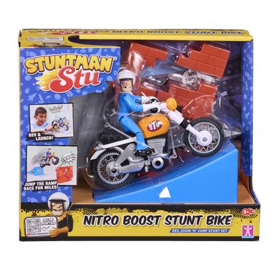 Stuntman Stu Nitro Boost Stunt Bike Rev and zoom