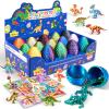 Dak Haan 15PCS 3D Printed Dragon Egg,3D Dragon Eggs Set with Display Stand,Mini Dragons Eggs Set Fidget Toy,Easter Egg Stuffers,DIY Craft Kit,Dino Eggs for 5-7 4-6 8-12 Year Old Boys Girls view 1