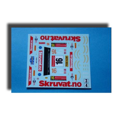 MF-Zone DC2410 1/24 F0rd Fiesta RS WRC PX60 AUW Skruvat.no Sweden 14 16