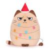 AGIFTMIND 12 inch Christmas Cat Stuffed Animals Funny Xmas Plush Pillow Holiday Decoration Gifts for Cat Mom Lovers (Beige) view 1