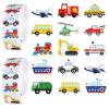 1000 PCS Cartoon Car Stickers Roll Fun Circular Truck Stickers for Kids Perfect for Kindergarten Teacher Rewards Children's Birthday Party School Gifts view 1