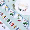1000 PCS Cartoon Car Stickers Roll Fun Circular Truck Stickers for Kids Perfect for Kindergarten Teacher Rewards Children's Birthday Party School Gifts view 2