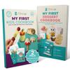 Tovla Jr. My First Visual Cooking System for Kids Ages 4 to 8 | 2 Book Set for Real Cooking and Baking | Step by Step Picture Recipes with Healthy Swaps | Montessori Inspired Gift view 1