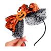 AVMBC Halloween Headbands Pumpkin Head bands Spider Web Headband Lace Pumpkin Bow Design Hair Bands Happy Party Hair Accessories for Halloween Christmas Party Birthday Head Wear view 1