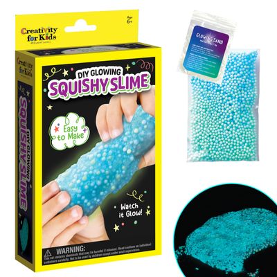 Creativity for Kids DIY Glowing Squishy Slime Kit | Hands-On STEM Activity & Sensory Toy | Mix, Stretch & Glow Mess-Free Fun | Great Gifts & Easter Basket Stuffers for Kids (Ages 6+)