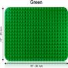 Apostrophe Games Green Building Block Base Plate for Large Blocks 15" x 10" - Compatible with Major Brands, STEM Learning (4X Green) view 2