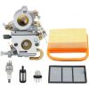 JPPJNDM TS420 TS410 CarburetorSthil TS410Z TS420Z Concrete Cut-Off Saw C1Q-S118 for Carb 4238 120 0600 Air Filter Oil Bubble Set view 2