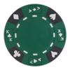 Playzaic 14-gram Ace King Premium Poker Chips (50-Pack) Heavy Clay Composite Set - Bulk Blank Casino Chips - No Denominations for Texas Holdem, Blackjack - Betting Game Accessories (Green) view 1