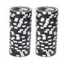 Playzaic 14-gram Yin Yang Poker Chips (50-Pack) Heavy Clay Composite Set - Bulk Casino Chips with Denominations for Texas Holdem, Blackjack - Betting Game Accessories ($500 Purple) view 3