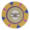 Playzaic 13.5-gram The Mint Professional Poker Chips (50-Pack) Heavy Clay Composite Set - Bulk Casino Chips with Denominations for Texas Holdem, Blackjack - Betting Game Accessories ($1,000 Yellow) view 1