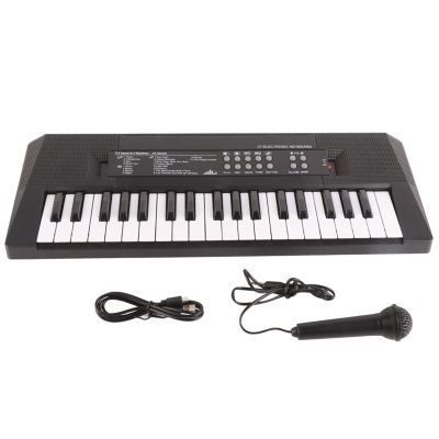Hilitand Electric Keyboard, with Microphone, 37 Key Musical Toy for8 Tones, 6 Songs, 5 Rhythms, for Indoor and Outdoor