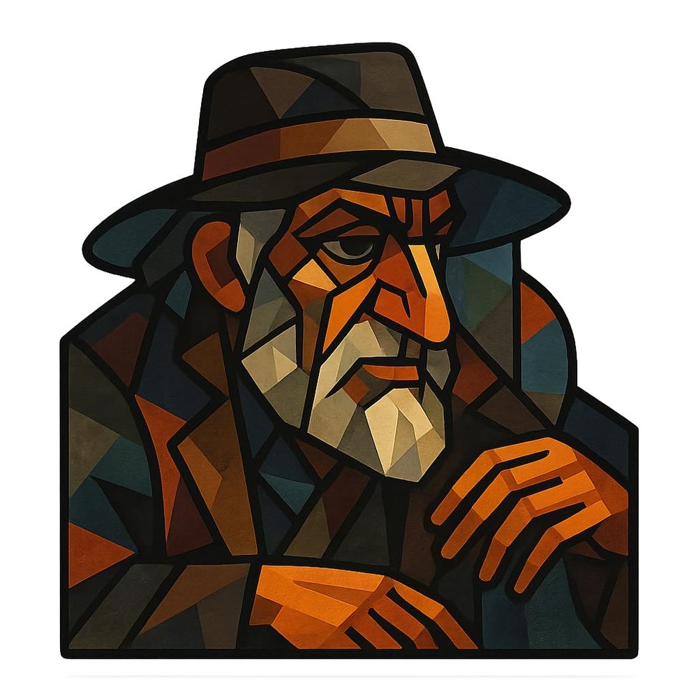 Cubist Fagin Sticker (2.75" x 3")