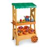 Learning Resources My First Farmstand - Farmers Market Stand Toy for Kids, Rolling Cart with Pretend Play Food, Fruit and Vegetable Baskets, Toddler & Preschool Grocery Shopping Playset view 1