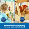 Learning Resources My First Farmstand - Farmers Market Stand Toy for Kids, Rolling Cart with Pretend Play Food, Fruit and Vegetable Baskets, Toddler & Preschool Grocery Shopping Playset view 4