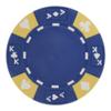 Playzaic 14-gram Ace King Premium Poker Chips (50-Pack) Heavy Clay Composite Set - Bulk Blank Casino Chips - No Denominations for Texas Holdem, Blackjack - Betting Game Accessories (Blue) view 1