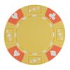 Playzaic 14-gram Ace King Premium Poker Chips (50-Pack) Heavy Clay Composite Set - Bulk Blank Casino Chips - No Denominations for Texas Holdem, Blackjack - Betting Game Accessories (Yellow) view 1