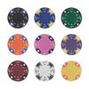 Playzaic 14-gram Ace King Premium Poker Chips (50-Pack) Heavy Clay Composite Set - Bulk Blank Casino Chips - No Denominations for Texas Holdem, Blackjack - Betting Game Accessories (Yellow) view 3