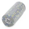 Playzaic 10-gram Milano Professional Poker Chips (50-Pack) Real Clay Set - Bulk Casino Chips with Denominations for Texas Holdem, Blackjack - Betting Game Accessories ($25 Green) view 3