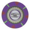 Playzaic 13.5-gram The Mint Professional Poker Chips (50-Pack) Heavy Clay Composite Set - Bulk Casino Chips with Denominations for Texas Holdem, Blackjack - Betting Game Accessories ($500 Purple) view 1