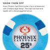 Playzaic 10-gram Phoenix Professional Poker Chips (50-Pack) Real Clay Set - Bulk Casino Chips with Denominations for Texas Holdem, Blackjack - Betting Game Accessories ($5 Red) view 4