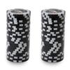 Playzaic 14-gram Las Vegas Poker Chips (50-Pack) Heavy Clay Composite Set - Bulk Casino Chips with Denominations for Texas Holdem, Blackjack - Betting Game Accessories ($1 White) view 3