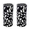 Playzaic 14-gram Eclipse Poker Chips (50-Pack) Heavy Clay Composite Set - Bulk Casino Chips with Denominations for Texas Holdem, Blackjack - Betting Game Accessories ($50 Light Blue) view 3