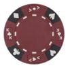 Playzaic 14-gram Ace King Premium Poker Chips (50-Pack) Heavy Clay Composite Set - Bulk Blank Casino Chips - No Denominations for Texas Holdem, Blackjack - Betting Game Accessories (Red) view 1