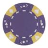 Playzaic 14-gram Ace King Premium Poker Chips (50-Pack) Heavy Clay Composite Set - Bulk Blank Casino Chips - No Denominations for Texas Holdem, Blackjack - Betting Game Accessories (Purple) view 1