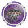 Playzaic 14-gram Las Vegas Poker Chips (50-Pack) Heavy Clay Composite Set - Bulk Casino Chips with Denominations for Texas Holdem, Blackjack - Betting Game Accessories ($500 Purple) view 1