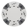 Playzaic 14-gram Ace King Premium Poker Chips (50-Pack) Heavy Clay Composite Set - Bulk Blank Casino Chips - No Denominations for Texas Holdem, Blackjack - Betting Game Accessories (White) view 1