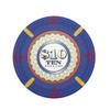 Playzaic 13.5-gram The Mint Professional Poker Chips (50-Pack) Heavy Clay Composite Set - Bulk Casino Chips with Denominations for Texas Holdem, Blackjack - Betting Game Accessories ($10 Blue) view 1