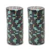 Playzaic 13.5-gram The Mint Professional Poker Chips (50-Pack) Heavy Clay Composite Set - Bulk Casino Chips with Denominations for Texas Holdem, Blackjack - Betting Game Accessories ($50 Light Blue) view 3