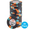 Playzaic 10-gram Phoenix Professional Poker Chips (50-Pack) Real Clay Set - Bulk Casino Chips with Denominations for Texas Holdem, Blackjack - Betting Game Accessories ($100 Black) view 4