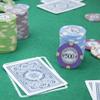 Playzaic 10-gram Milano Professional Poker Chips (50-Pack) Real Clay Set - Bulk Casino Chips with Denominations for Texas Holdem, Blackjack - Betting Game Accessories ($5,000 Pink) view 4