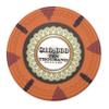 Playzaic 13.5-gram The Mint Professional Poker Chips (50-Pack) Heavy Clay Composite Set - Bulk Casino Chips with Denominations for Texas Holdem, Blackjack - Betting Game Accessories ($10,000 Orange) view 1