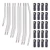 10Pcs Stainless Steel Links Rod Set with Ball End 313mm 324mm Wheelbase Compatible with 1 10 Scale RC Crawler Car Upgrade Parts Fits 90046 and Similar Models(324mm) view 1