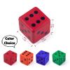 Anboor Large Foam Dice for Adults Kids - 3.15" Jumbo Big Colorful Dice Giant Soft Fun for Game Nights & Classroom Activities (Red) view 2