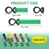 10PCS Baby Stroller Hooks for Bags, Universal Baby Stroller Hooks Clips, Non-Slip Convenient Stroller Straps Accessories Perfect for Wheelchair, Shopping and Pet Cart view 2