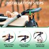 10PCS Baby Stroller Hooks for Bags, Universal Baby Stroller Hooks Clips, Non-Slip Convenient Stroller Straps Accessories Perfect for Wheelchair, Shopping and Pet Cart view 4