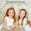 30 Heart Crystal Princess Tiaras, Adjustable Silver Alloy Headbands, Sparkling Rhinestone Crowns, Heart-Shaped Hairpieces For Weddings, Birthdays, And Party Costumes view 2