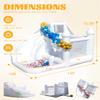 16FT White Bounce House for Adults Kids,Commercial PVC Large Inflatable Bounce House with Slide/Ball Pit/1100W Powerul Blower, Wedding Birthday Party Decorations, 16x14x11ft view 2