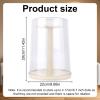 360 Rotating Display Case, 11.42x8.66 Inch Plastic Transparent Doll Display Case for Figure Collectibles Dust-Proof Storage Holder Box for Hanging Keychains & 17cm Dolls view 2