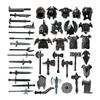 XMBRICDIYY Medieval Weapon Pack Military Weapon Medieval Helmets, Armors Bricks, Military Soldier Weapons Accessories Pack Kits, DIY Assembly Building Blocks - (40PCS view 1