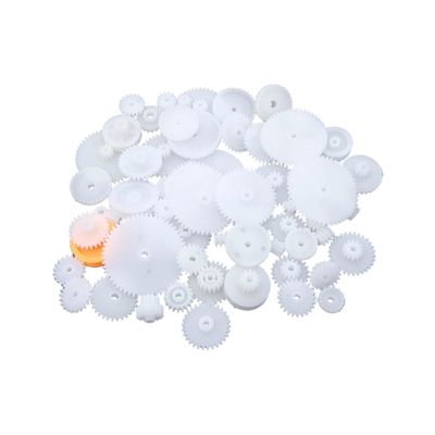 75 Pcs Plastic DIY Robot Gear Kit Motor Gear Set for DIY Car Robot