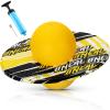 WinnerWhy Pogo Trick Ball for Kids, Up to 160lbs, Pogo Stick Jumper for Boys Girls Balance Bounce Board Ball with Pump Safe Fun Indoor Outdoor Gift Toy for Christmas(Yellow, Black,Distinctive Style) view 1
