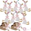 28 Pcs One Silly Goose Party Favors Include 9 Mini Goose Plush Stuffed Animal 9 Boxes 9 Birthday Party Hats and 1 Roll Rope for Adopt a Goose Party Favors Birthday Gifts (Color Style 1) view 1