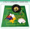 IIDEA 5 in 1 Professional Roulette Wheel Set, 10-inch Gambling Wheel, with 100 Chips, 3 Different Game Table Mats, Rake and Ball, Casino Games Suitable for Roulette and Texas Hold'em view 4