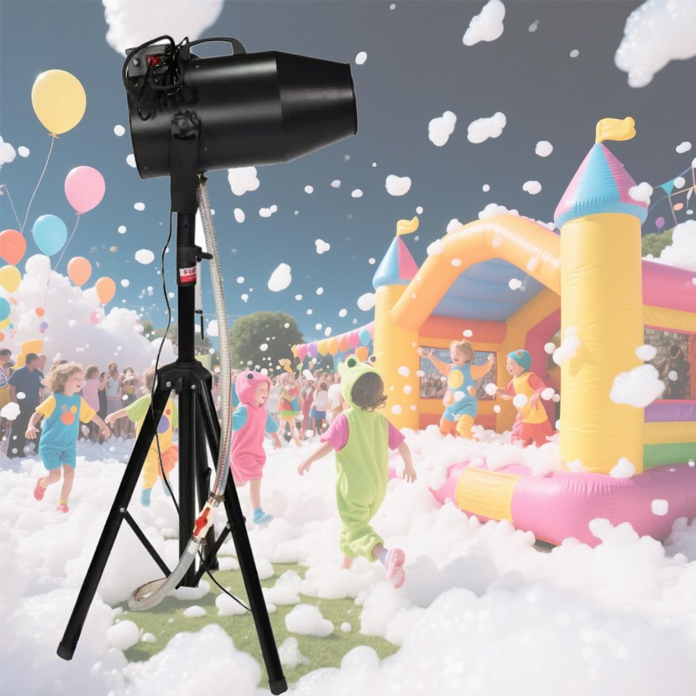 Foam Machine for Party,Party Foam Cannon,Foam Machine Pool Party,Shaking Head Jet Bubble Machine,for Party, for for Garden Backyard Pool Indoor